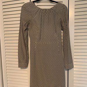 Moncollet blue and white dress